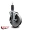 Service Caster 5'' Semi Steel Swivel 1-1/8'' Expanding Stem Caster with Brake SCC-EX20S514-SSS-TLB-118 - alternate 2